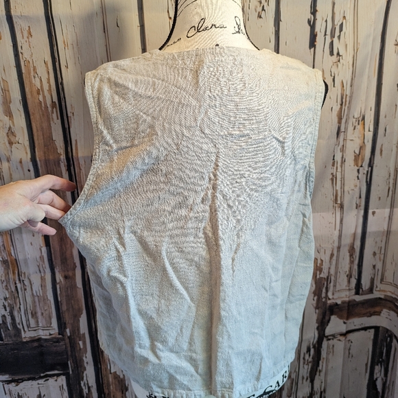 Vintage linen Via Vai By Pollero top - Picture 8 of 11